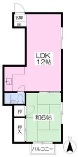大門マンション【202号室】の間取り