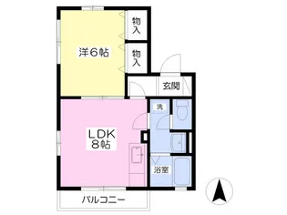 アルス青山【201号室】の間取り