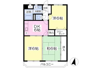 ユーミーミナミA【205号室】の間取り