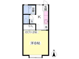 ドリーム館S棟【205号室】の間取り