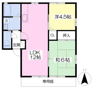 レトア・アンシャンテB棟【103号室】の間取り