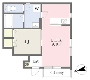 Luna Bianca Yamagoe【101号室】の間取り