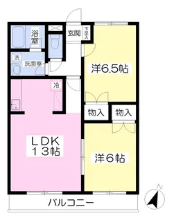 住み処田村【202号室】の間取り