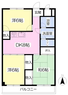 ABCハイム土居田【206号室】の間取り