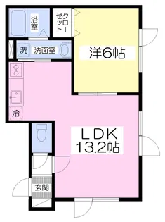 マイルストーン里塚D棟【102号室】の間取り
