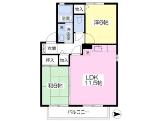 セジュール保免C【101号室】の間取り