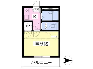 メープルU【202号室】の間取り