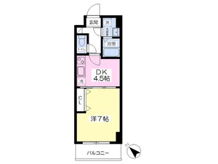 エンゼルプラザ南草津【203号室】の間取り