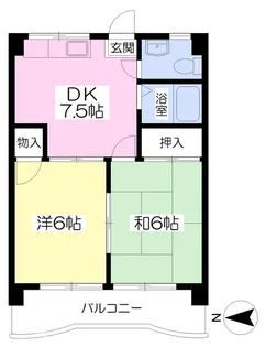IKEUCHI HEIGHTS【302号室】の間取り