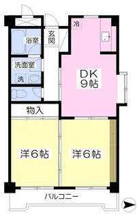 シャレード藤嶋【103号室】の間取り