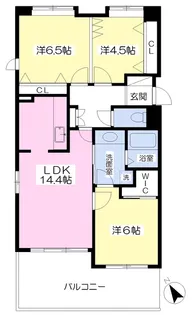 ガーデンブルグ守恒【105号室】の間取り