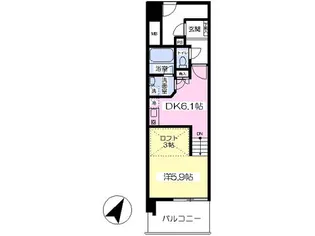 ルピナス守恒【207号室】の間取り