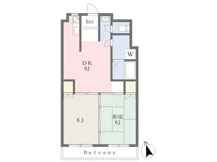 苅田グリーンマンション【502号室】の間取り