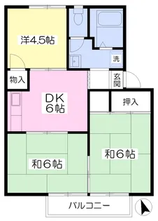 コーポ春永F棟【202号室】の間取り