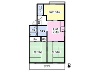 プレジール小野B棟【101号室】の間取り