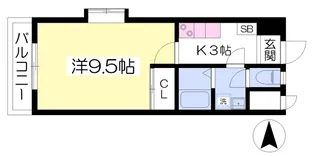 ハーモニーコート【612号室】の間取り