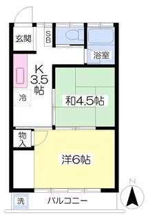 イアムス海神【102号室】の間取り