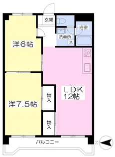コーポラス須山【403号室】の間取り