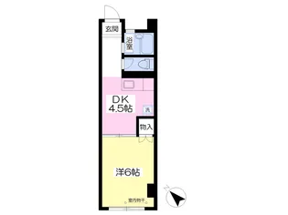 高浜ビル【608号室】の間取り