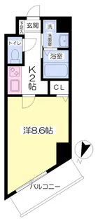 LILY ICHIGAO【307号室】の間取り