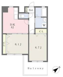 フェルト515【505号室】の間取り