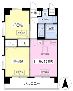 ルネス余戸【501号室】の間取り