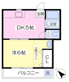 メゾンタナカ【202号室】の間取り