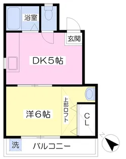 メゾンタナカ【205号室】の間取り