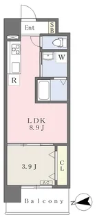 MAYFAIR KIYOMACHI PREMIUM【602号室】の間取り