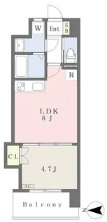 Mayfair HONMACHI square【302号室】の間取り