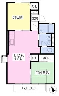 グレイスヒル【205号室】の間取り