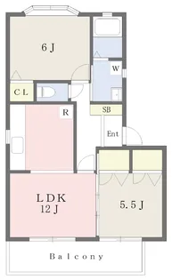 プラス・ラ・ミチエⅢ【202号室】の間取り