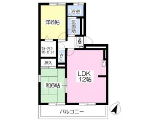 レスポワール赤坂B棟【305号室】の間取り