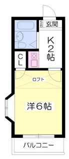 ラポール拓川【106号室】の間取り