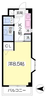 クリエイションビル立花【303号室】の間取り