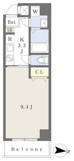 GRACE緑町【401号室】の間取り