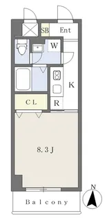 Mayfair MATSUYAMASHIEKI square【207号室】の間取り