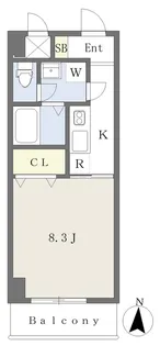 Mayfair MATSUYAMASHIEKI square【302号室】の間取り