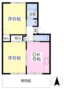 コーポラル高野Ⅰ【105号室】の間取り