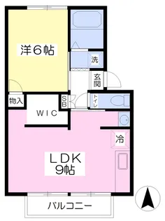 コーポラル高野Ⅰ【202号室】の間取り