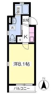 ドーリアNEXT花園【3-C号室】の間取り