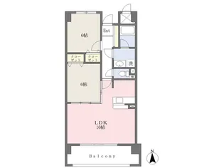 ガーデンコート富沢【504号室】の間取り