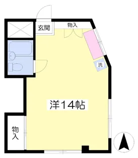 コーポ高砂【201号室】の間取り