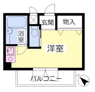 サンプラザ・ベビードール【408号室】の間取り