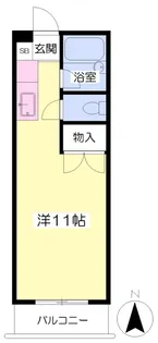 サンハイツ道後【202号室】の間取り