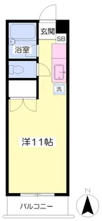 サンハイツ道後【405号室】の間取り