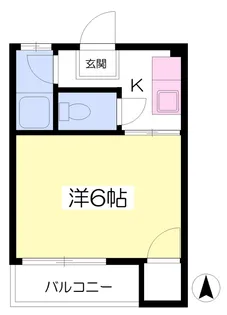 コーポ林【203号室】の間取り