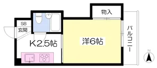 グリーンハイツ正岡【203号室】の間取り