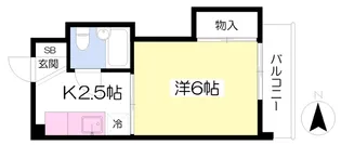 グリーンハイツ正岡【303号室】の間取り