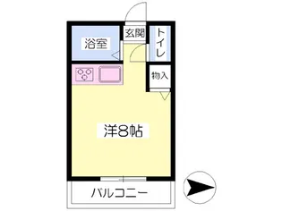 CASA VERDE【202号室】の間取り